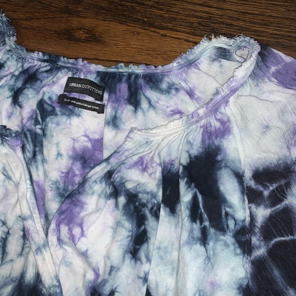 Tie Dye Cropped Urban Outfitters Top S - Picture 2 of 6